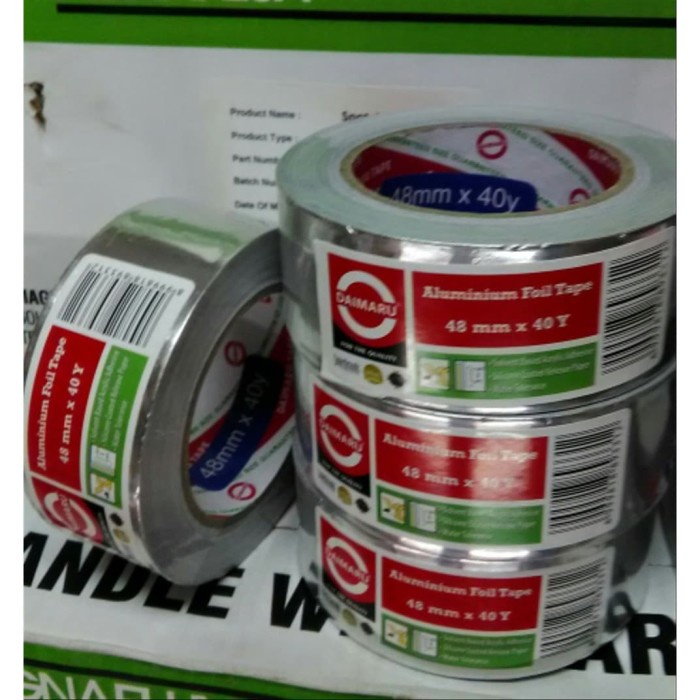 

DAIMARU Aluminium Foil Tape - Isolasi Aluminium 48mm X 40 Yard