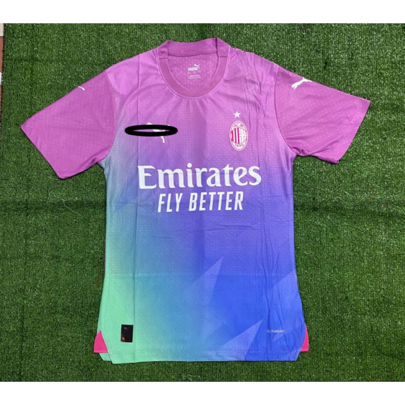 JERSEY BOLA AC MILAN 3RD THIRD PLAYER ISSUE PI 2023 2024
