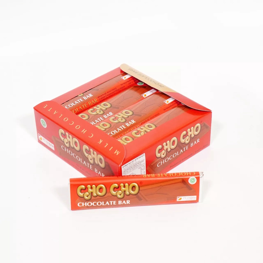 

Cho Cho Chocolate Bar 1 Box isi 24 pcs @14 gram Coklat Jadul Snack Jadul Cokelat