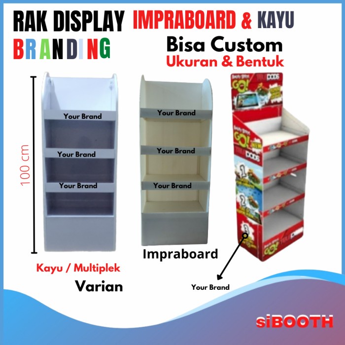 Promo Rak Display Impraboard / Custom