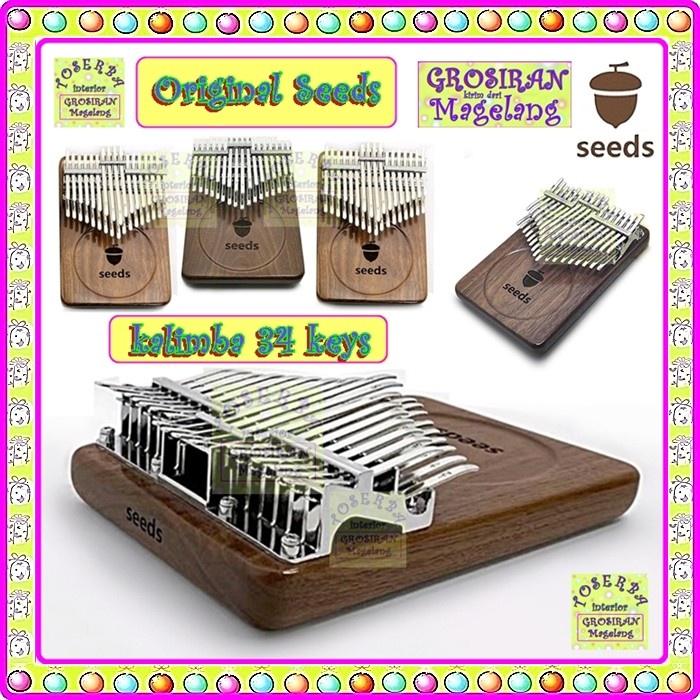 Kalimba - Kalimba Seeds 34 Keys - Seeds Kalimba - Kalimba 34 - Kalimba Terbaik