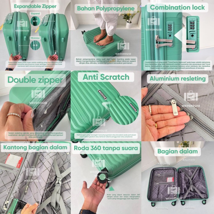 Koper Jumbo President 1920 28 Inch Tsa Lock Double Zipper Expandable