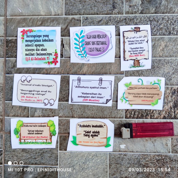 

Terlaris - Stiker Ayat Al Quran Kutipan Hadist Doa Islami Muslim HR Bukhari Salat