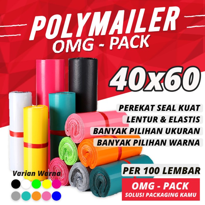 Promo Plastik Polymailer Besar 40X60 Kantong Packing Baju Tebal Premium
