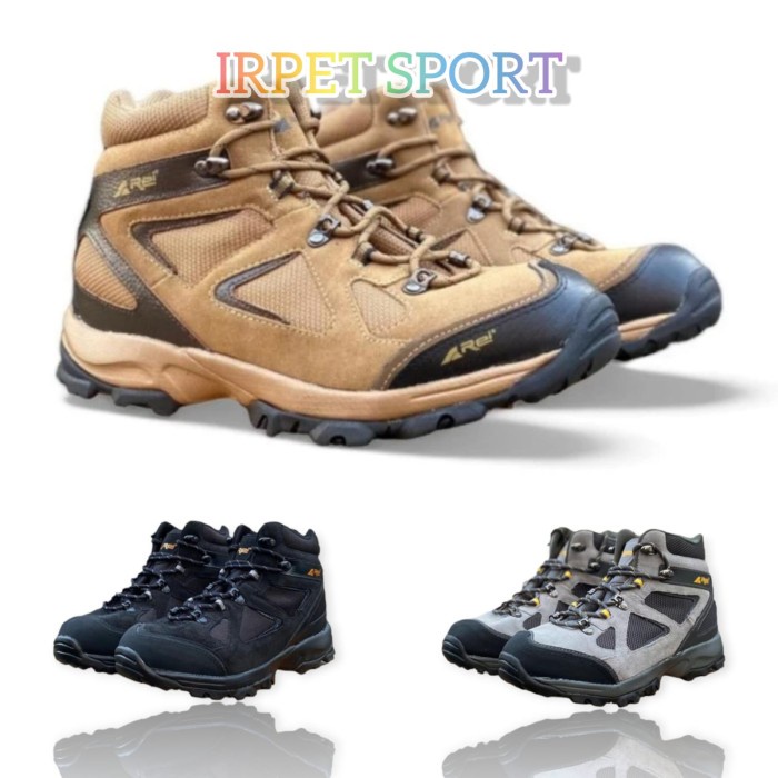 Promo Sepatu Gunung Pria Arei Original Sepatu Hiking Outdoor Adventure Rei