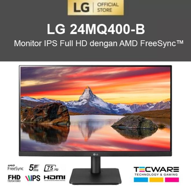 Lcd Monitor Lg  24 Inchi 24Mq400 Resmi  Helgariandistore