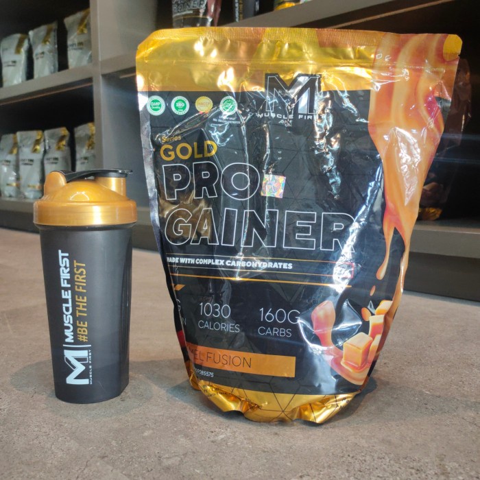 Musclefirst M1 Pro Gold Gainer 6 lbs lb 6lbs 6lb Suplemen Fitness BPOM