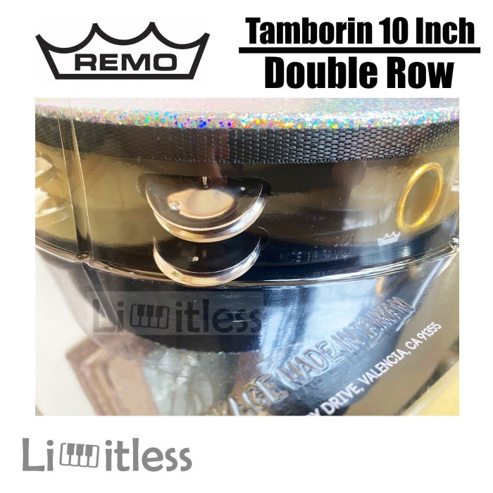 Tamborin - Populer Tamborin Remo 10 Inch Single / Double Row Tambourine Original