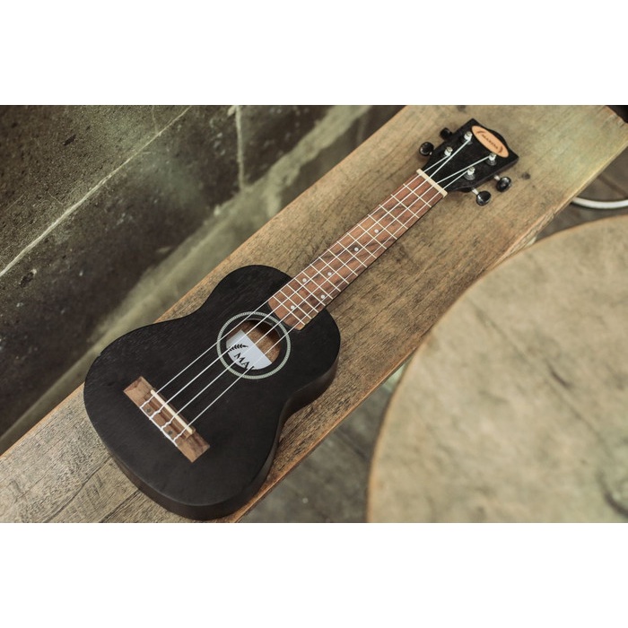Ukulele - Ukulele Soprano Makoa Hitam Doff Original Dapat Sertifikat
