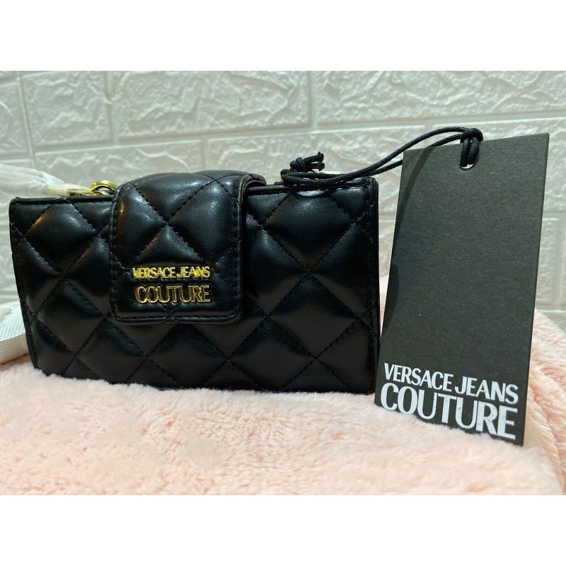Versace Jeans Couture Quilted Mini Black Bag