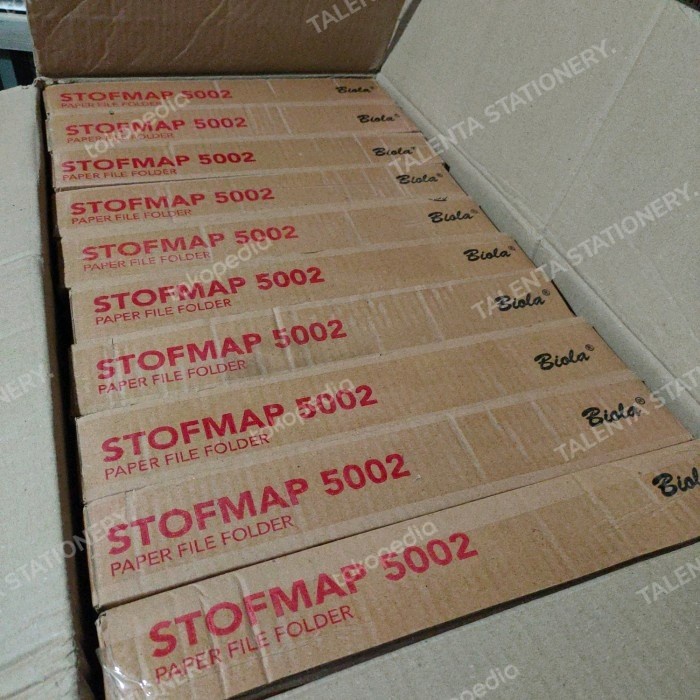 

New Stop Map Folio Biola Harga Satu Dus Isi 50 Lembar New Original
