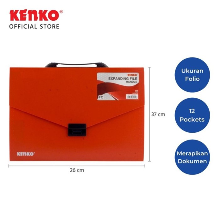 

For Sale Map Bersekat / Expanding File Ukuran Folio Kenko Tas Handle Original