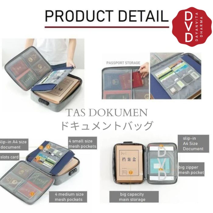 

Terbaru Tas Dokumen Organizer Bag With Safety Lock Security Waterproof Dream A Diskon