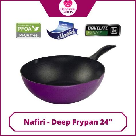 Kirin Frypan Deep Nafiri 24cm Teflon Classic Wajan Penggorengan