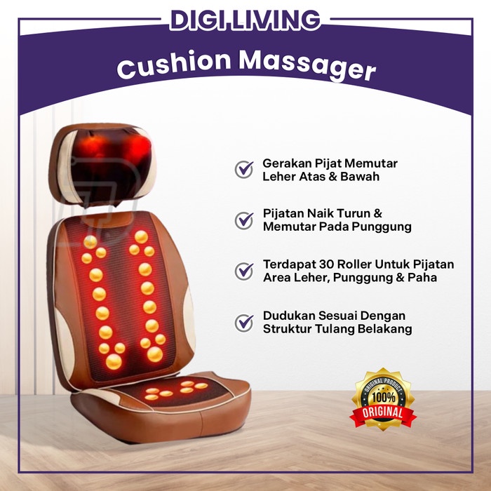 KURSI PIJAT ELEKTRIK/ CUSHION MASSAGER