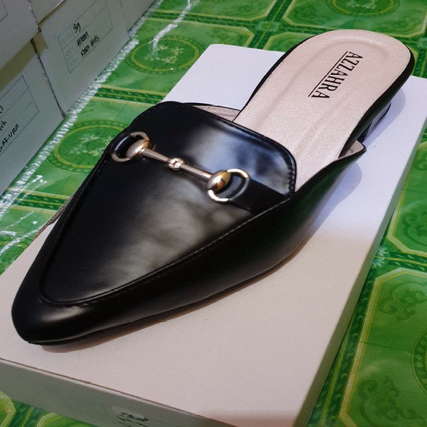 NEW Sepatu wanita Sakura Heels Hitam 3 Cm