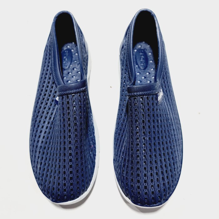 PROMO 1618 jelly shoes kets pria sepatu slip on luofu casual import 40-44