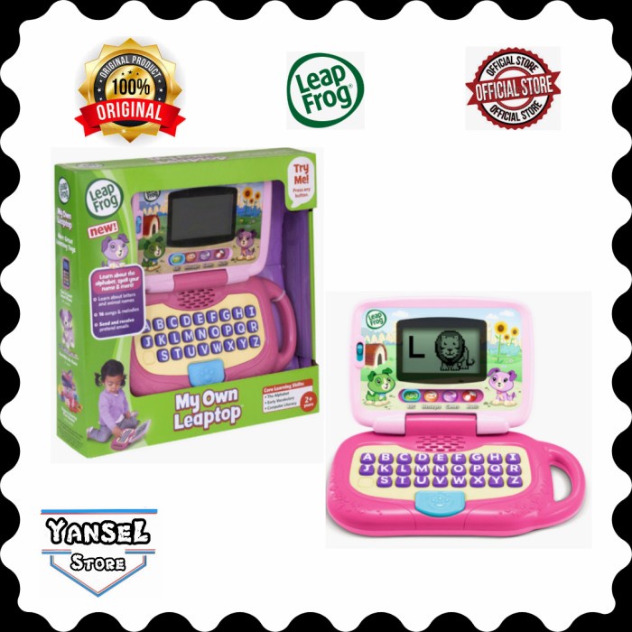 Leapfrog Leap Frog My Own Leaptop Laptop Mainan Pink Ready