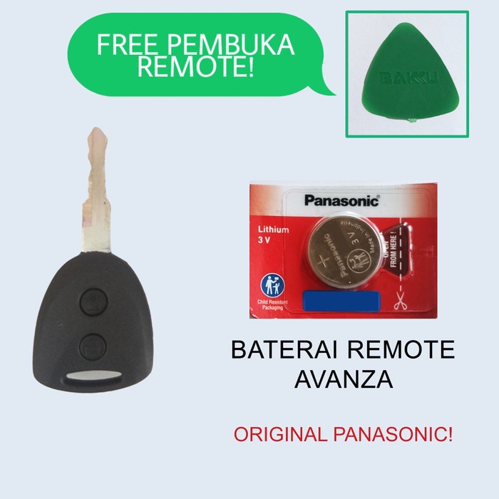 Baterai Remote Toyota Avanza ORIGINAL PANASONIC murmer