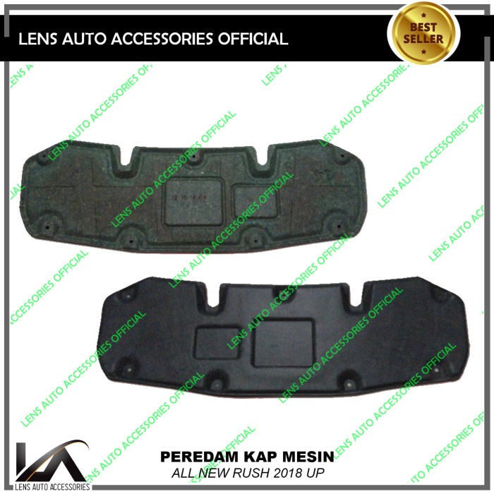 PEREDAM KAP MESIN RUSH TERIOS 2018UP - PELINDUNG PANAS MOBIL RUSH termurah