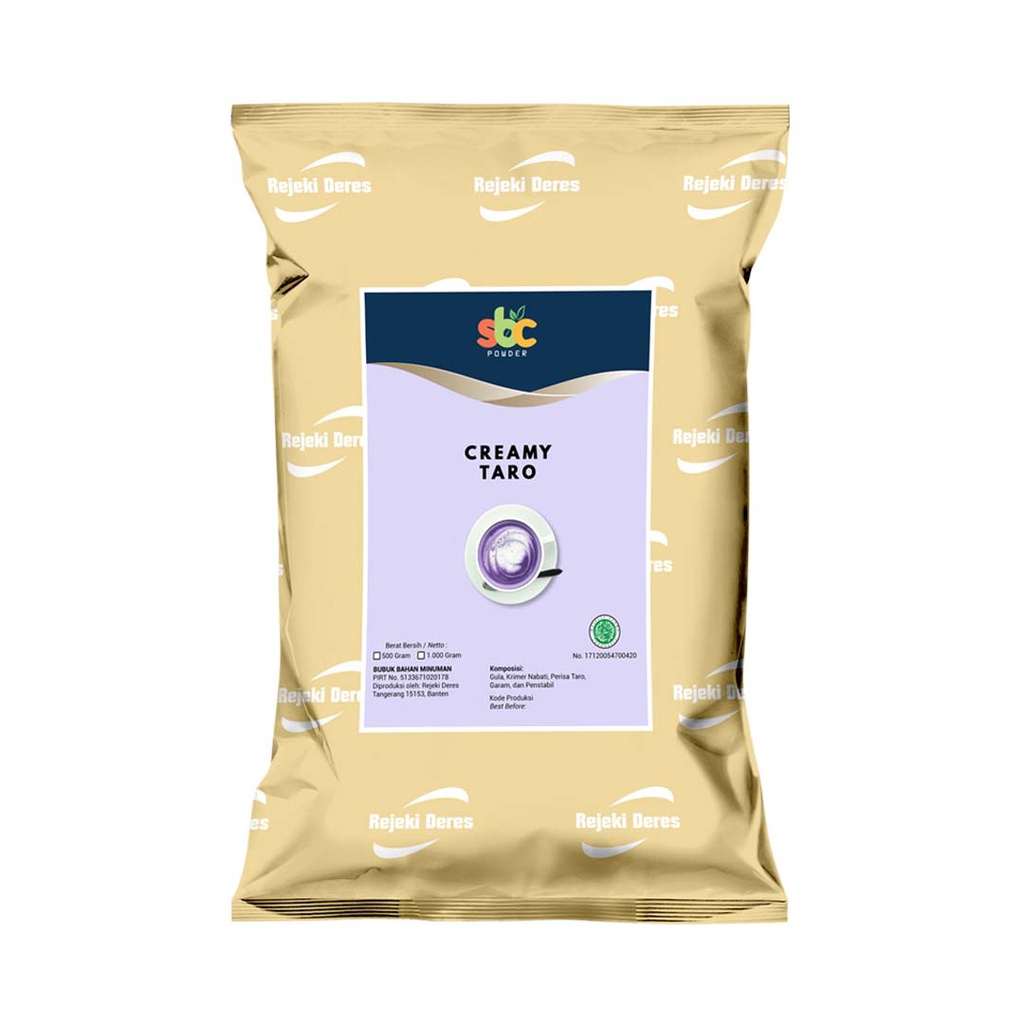 

Sbc - Bubuk Numan Sbc Creamy Taro 1Kg - Powder Numan Taro / Bubuk Bahan Numan X Gula 1000G