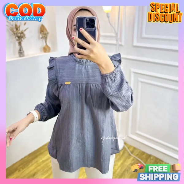 Atasan Cewek Import Hangout Bloues Remaja Import Atasn Kameja Bj Cewek Buju Krmeja Korea Styl Premiu
