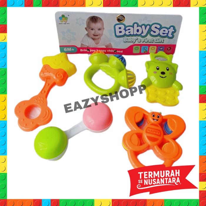 Mainan Anak Bayi 1 2 3 4 5 6 7 8 9 Bulan Mainan Edukasi Kerincingan Ready