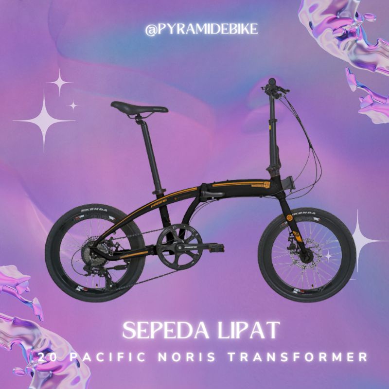 sepeda lipat 20 pacific noris transformer