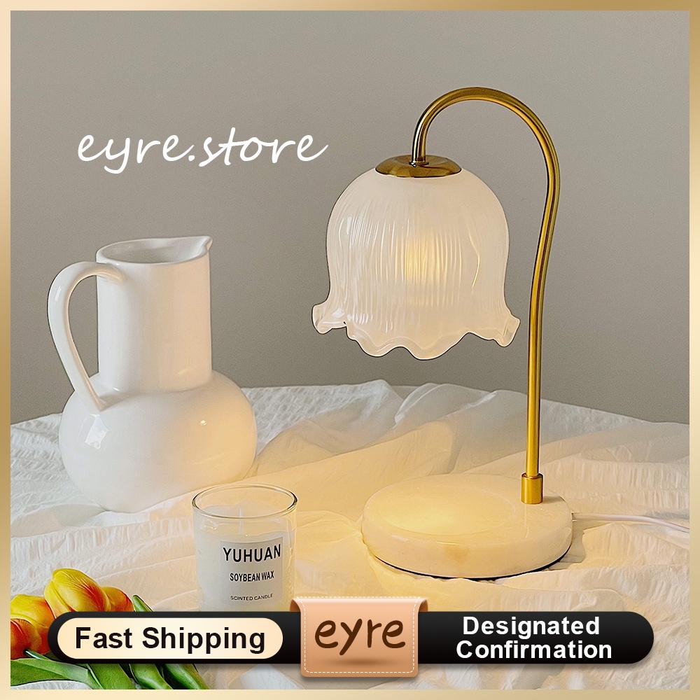 Eyre Lampu Lilin Peleburan Aromaterapi Lampu Lilin Peleburan Marmer Eropa Romantis Lampu Lilin