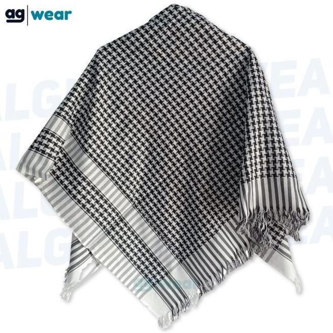 Ready Sorban Arafat Hitam - Sorban Palestina - Sorban Polos - Sorban