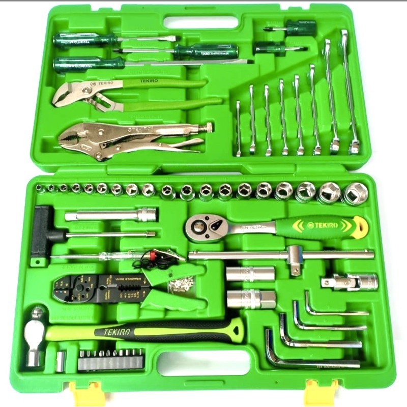 Tekiro Mechanic Tool Set 100 Pcs Tool Ring Pas Set Tang Buaya Kunci Sho Set Kunci Busi