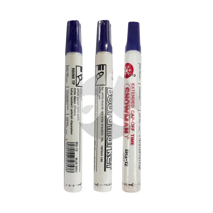 

Spidol Whiteboard Marker Non Permanen SNOWMAN BOARDMARKER BLUE
