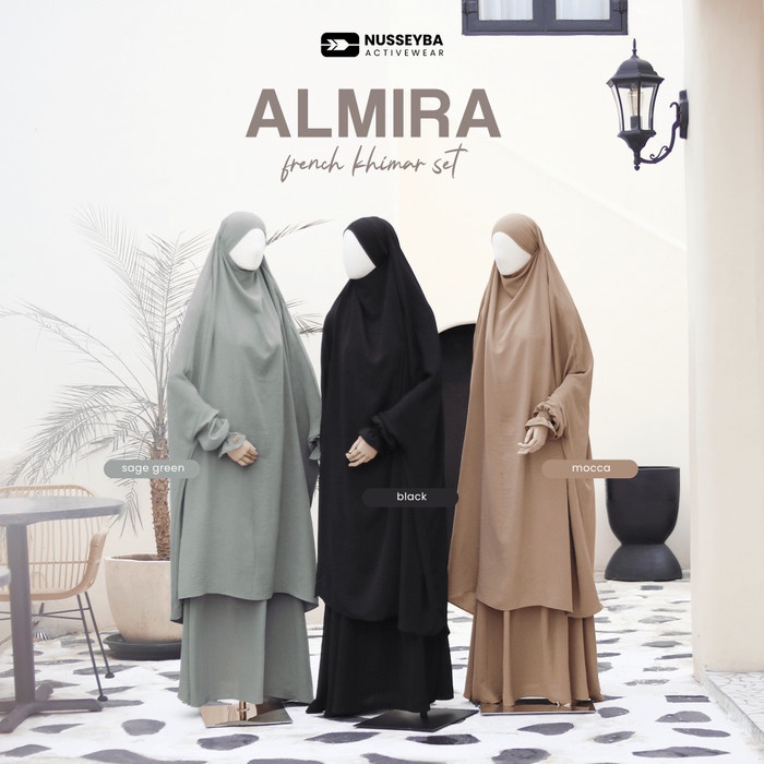 Murah Almira French Khimar Set Nusseyba - French Khimar Set