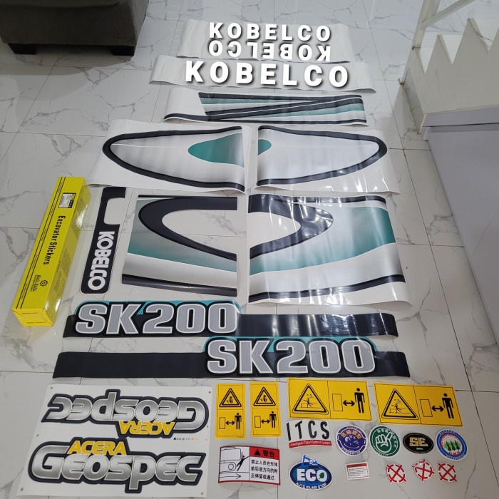 [Ori] Sticker Kobelco Sk 200-8 Sk200-7 Limited