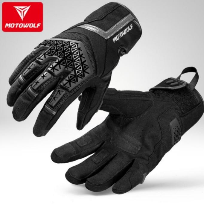 Motowolf Gloves Motor Full Finger Sarung Tangan Motor Touch Screen