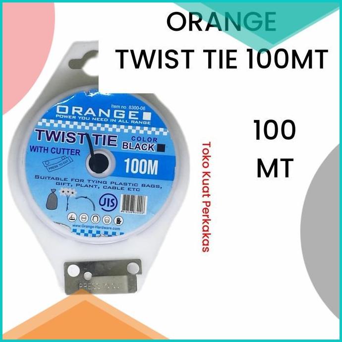 

Orange twist tie / kawat pengikat kabel plintir 100mt 20JVLZ3 onderdi