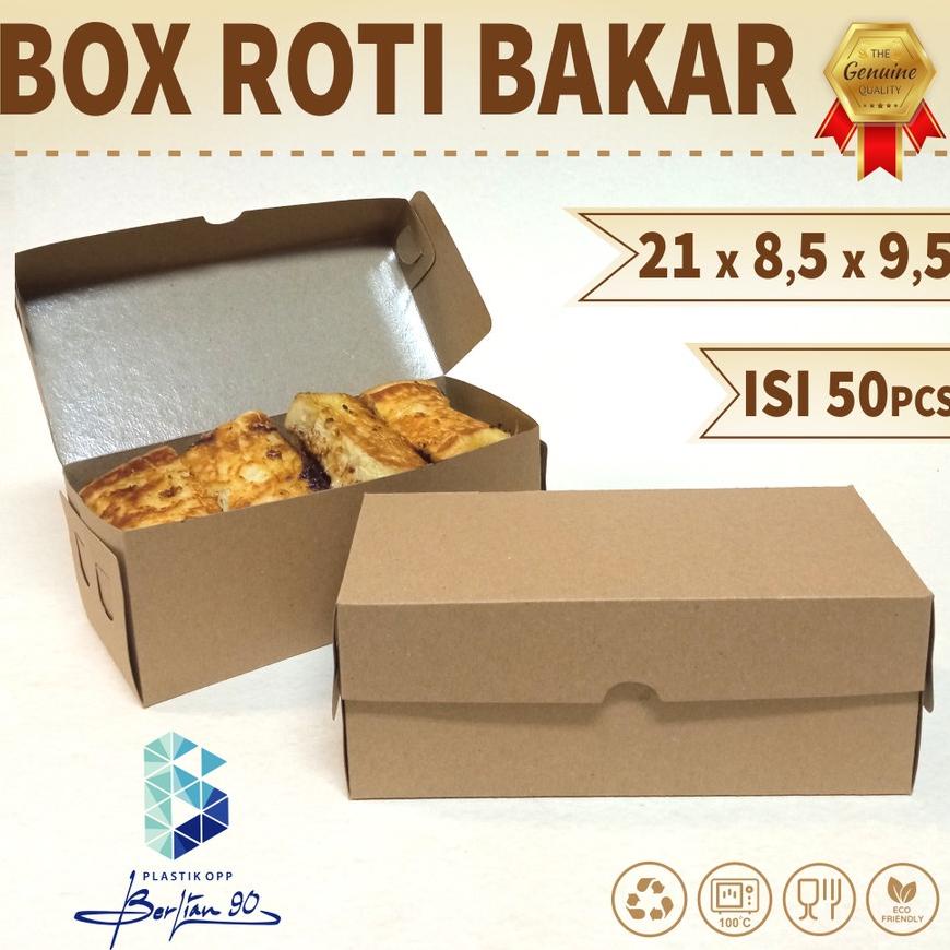

Termurah Kardus Dus Kotak Roti Brownies Bakar Bahan Kraft Tebal Isi 50 pcs Uk 21 x 8,5 x 9,5 cm / Dus Snack roti bakar / dus donat / dus kue bolu Original