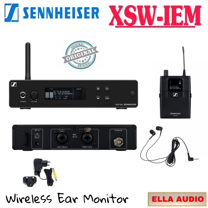 Sennheiser XSW IEM Ear Monitor Wireless System original