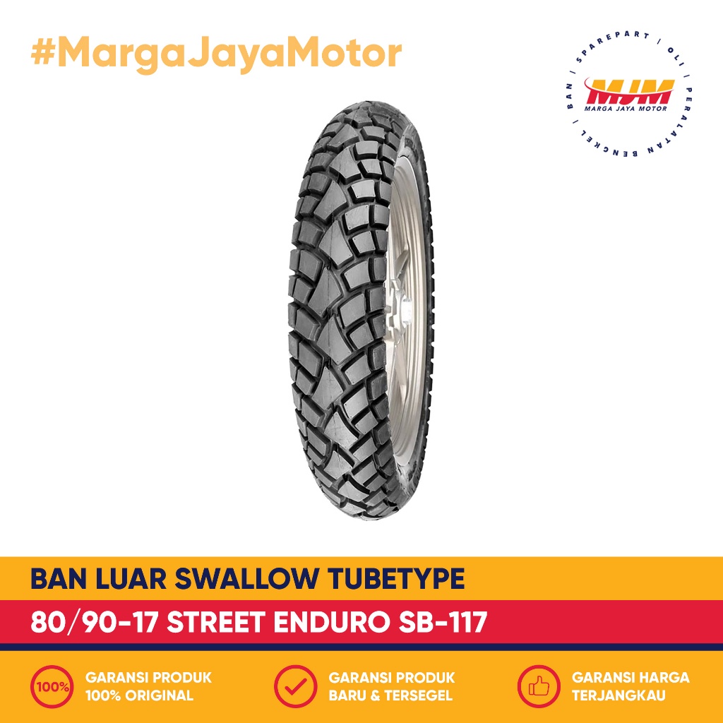 Ban Luar Swallow Street Enduro Sb-117 80/90-17 Tubetype