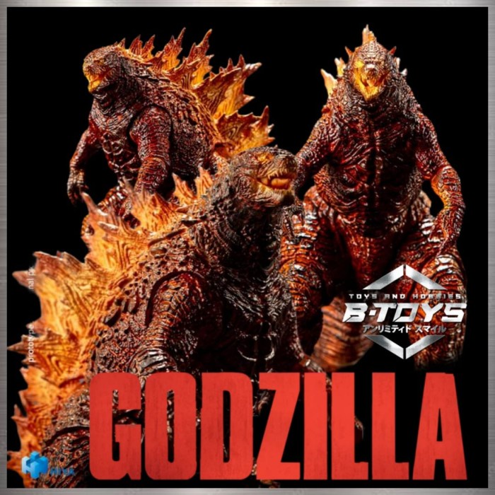 Hiya Godzilla Exquisite Basic Godzilla Burning Godzilla Monster Kaiju Ready