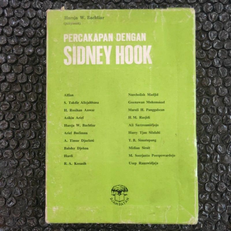 percakapan dengan sidney hook HARSJA W BACHTIAR