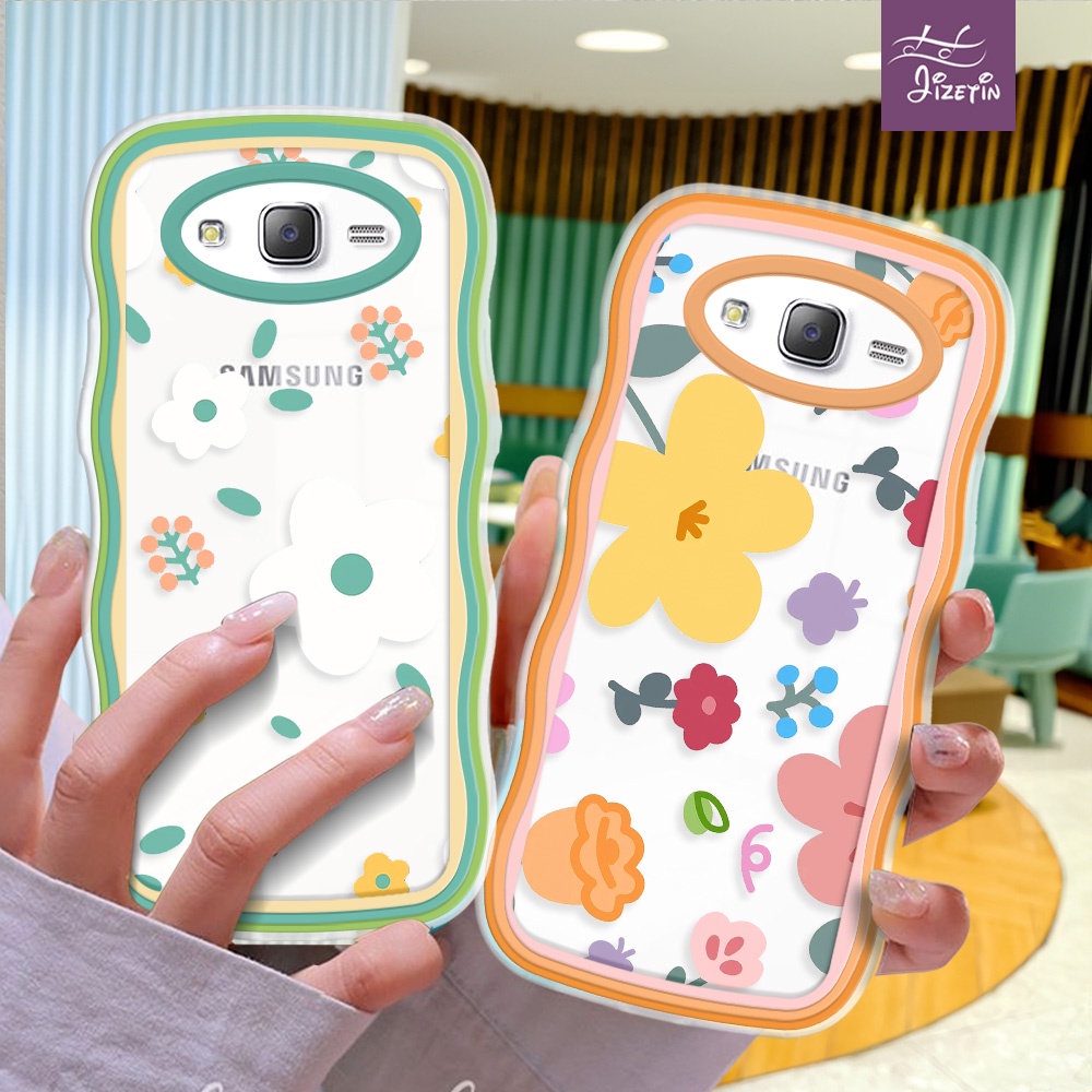 Bunga Sederhana Casing ph bentuk aneh untuk for Samsung Galaxy J7/Core/Prime J5 Pro J3 J2 Pro/Prime 