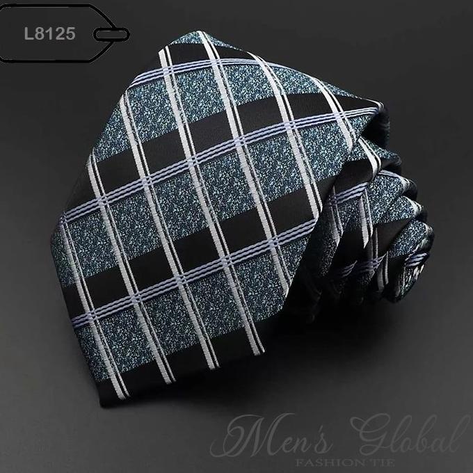 DASI PRIA LEBAR 8 CM KANTOR WEDDING STRIP NAVY HITAM MERAH CASUAL