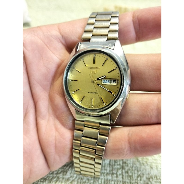 [ A ] Jam Tangan Pria Seiko 5 Otomatis Original Second  Tampilan Analog /fitur Tanggal dan hari Berb