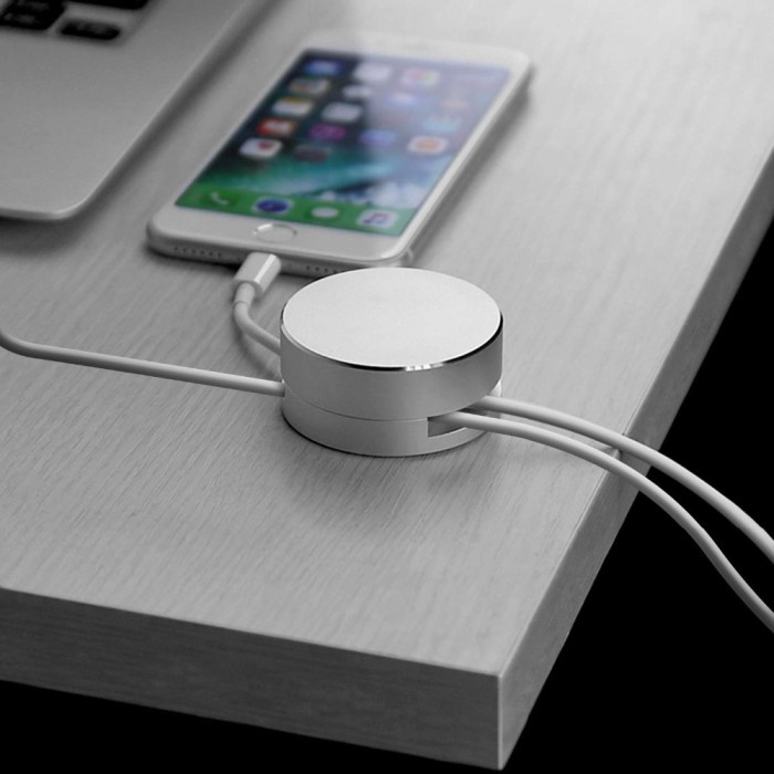 

Promo Triple W Metal Cable Organizer Desk Holder Perapi Kabel Meja Kerja