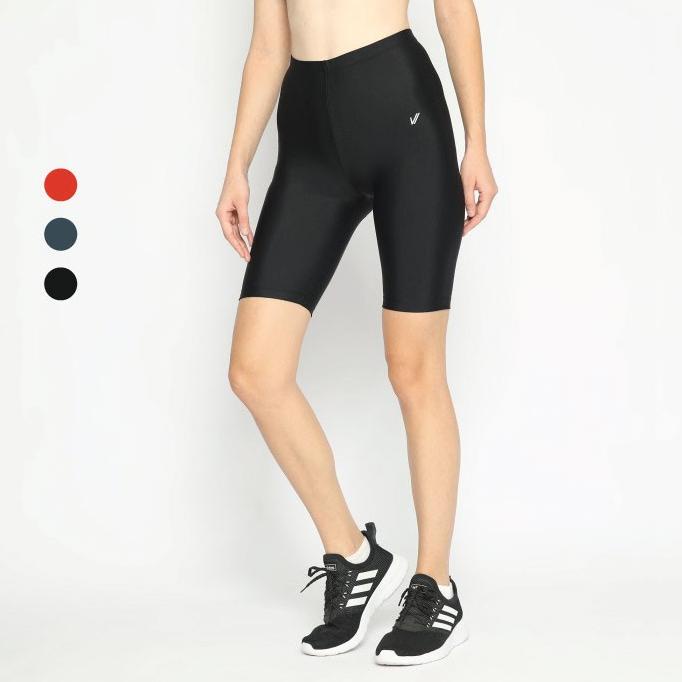Lee Vierra - Legging Basic Short, Celana Legging Pendek Nylon Wanita
