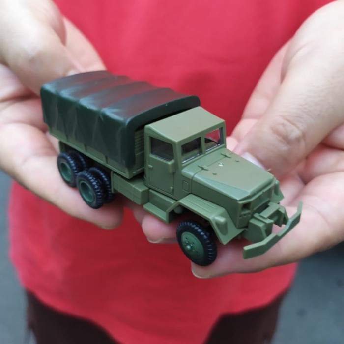 DISKON SPESIAL MINIATUR TRUCK MILITER CARGO US M35 ARMY SKALA 72 TERMURAH