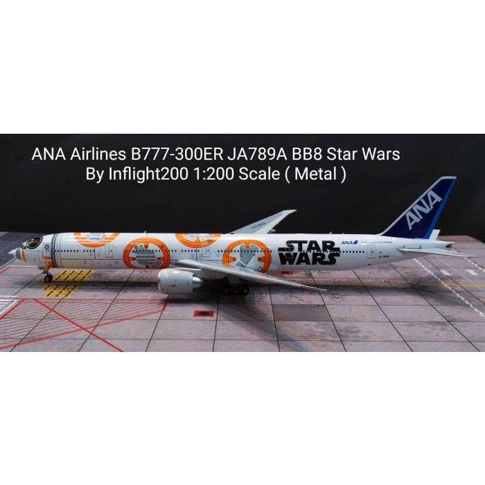 FLASH SALE ANA AIRLINES B777-300ER JA789A BB8 STAR WARS BY INFLIGHT200 1:200 SCAL TERBARU