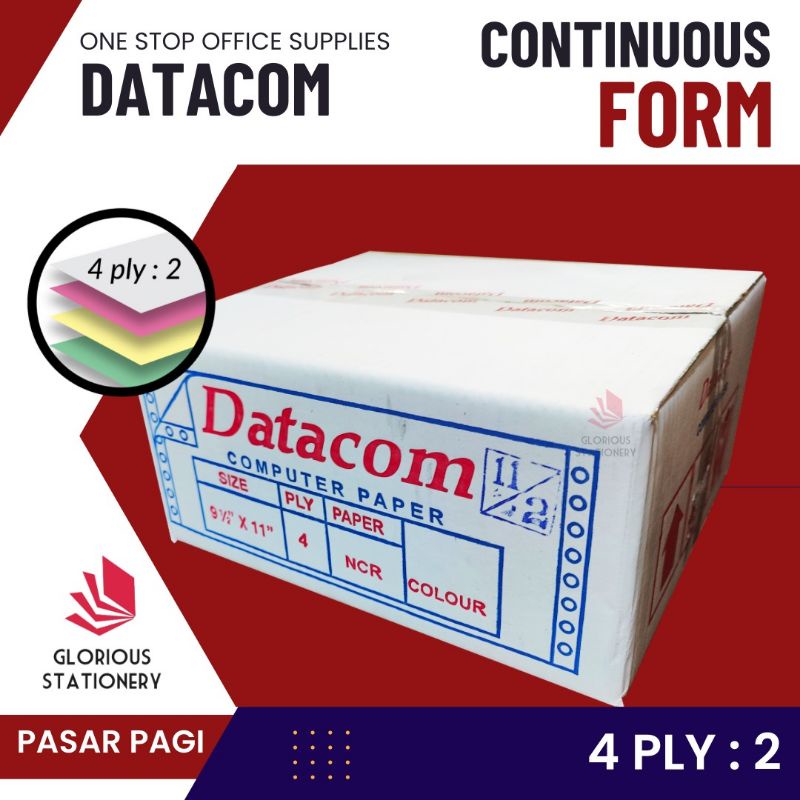 

Continuous Form Datacom 9.5x11 4ply Bagi 2