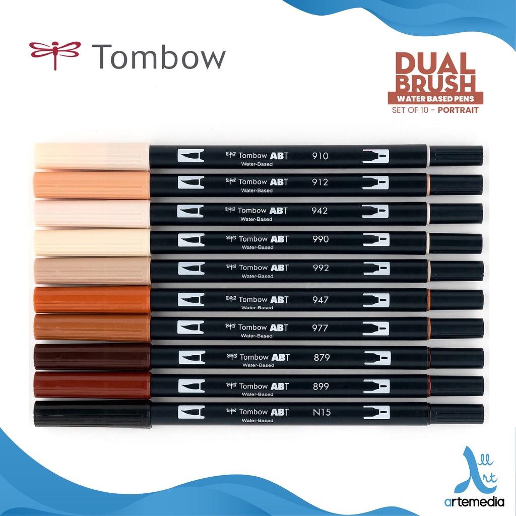 

Tombow Dual Brush Portrait Set 10 Art Marker Spidol Warna
